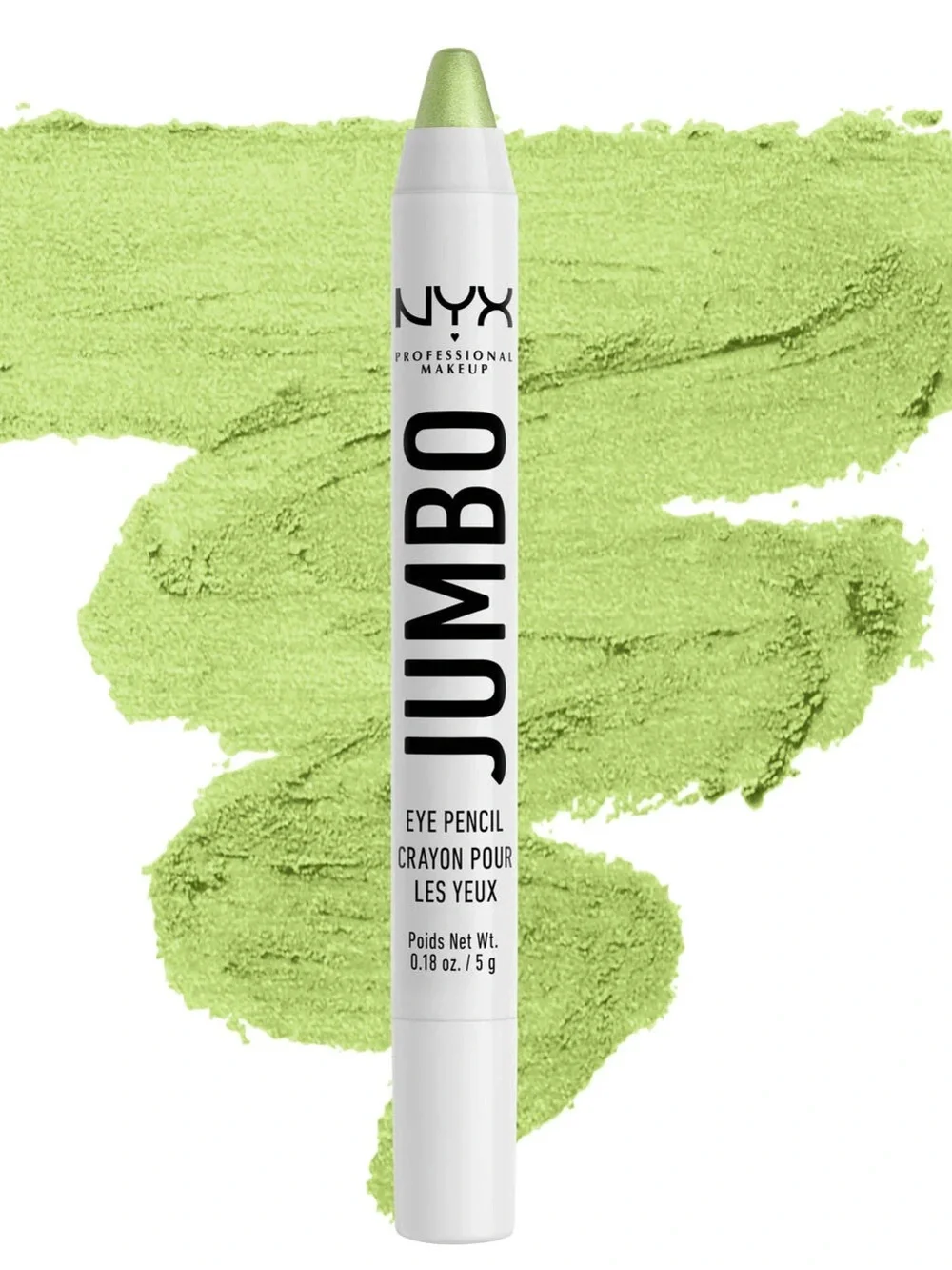 NYX Jumbo Eye Pencil All-In-One Eyeshadow Eyeliner Pencil - Matcha, NEW